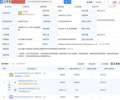 陕西煤业跨界布局半导体，启创科技落户浙江